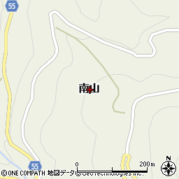 愛媛県喜多郡内子町南山周辺の地図