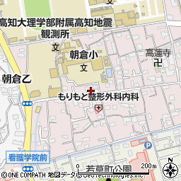高知県高知市朝倉本町周辺の地図