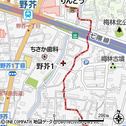 洋風食堂フルールフローラ周辺の地図