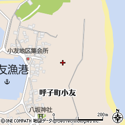 佐賀県唐津市呼子町小友周辺の地図