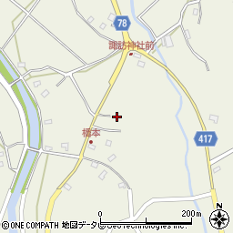 福岡県田川郡添田町中元寺1442周辺の地図