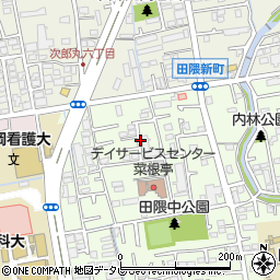 福岡県福岡市早良区田隈2丁目25周辺の地図