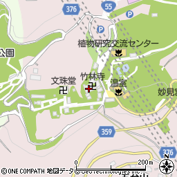 五台山　竹林寺周辺の地図