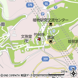 五台山竹林寺周辺の地図