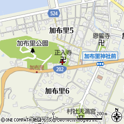 正入寺周辺の地図