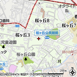 イトーピア井尻桜ヶ丘公園周辺の地図