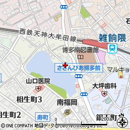 福岡県福岡市博多区南本町周辺の地図