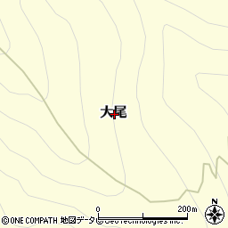 高知県吾川郡仁淀川町大尾周辺の地図