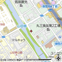 九州アサノ生コンクリート工業株式会社　福岡工場周辺の地図