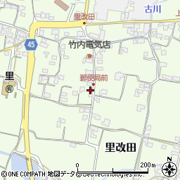南国里改田郵便局周辺の地図