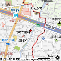 サンライズ野芥周辺の地図