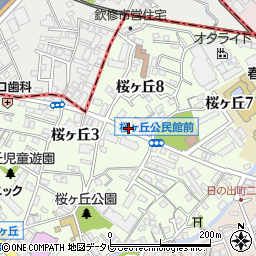 きょくとうクリーニング桜ヶ丘本店周辺の地図