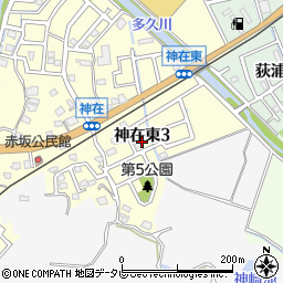 福岡県糸島市神在東3丁目周辺の地図