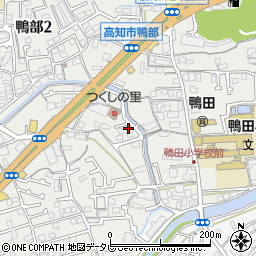 高知県高知市鴨部周辺の地図
