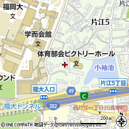 留学生会館片江周辺の地図