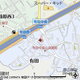〒819-1127 福岡県糸島市有田中央の地図