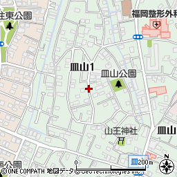 〒811-1365 福岡県福岡市南区皿山の地図