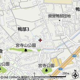 宮寺北緑地周辺の地図