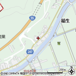 井上石灰工業株式会社　本社工場周辺の地図