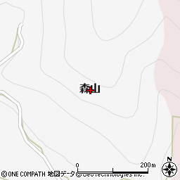 高知県吾川郡仁淀川町森山周辺の地図