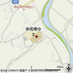 添田町立中元寺小学校周辺の地図