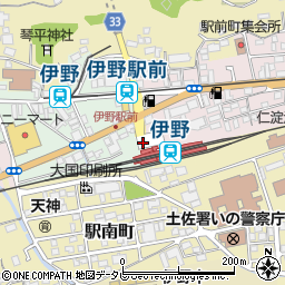 伊野駅周辺の地図