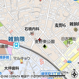 ＪＡ福岡市雑餉隈周辺の地図