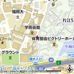 福岡銀行福大バスターミナル ＡＴＭ周辺の地図