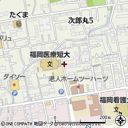 次郎丸2号公園周辺の地図