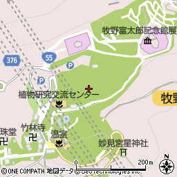 高知県立牧野植物園周辺の地図