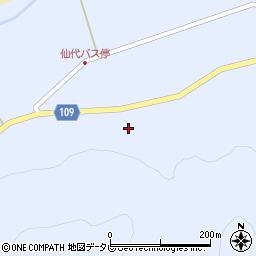 福土吉富線周辺の地図