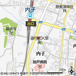 愛媛県喜多郡内子町内子317周辺の地図