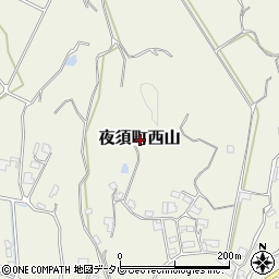 高知県香南市夜須町西山周辺の地図