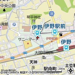 高知県吾川郡いの町新町周辺の地図