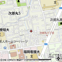 アンピオ次郎丸弐番館周辺の地図