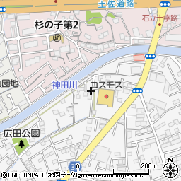 高知県高知市神田616-7周辺の地図