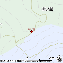 峠ノ越周辺の地図