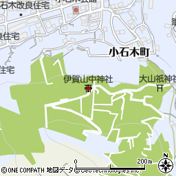 伊賀山中神社周辺の地図