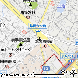 福岡信用金庫井尻支店周辺の地図