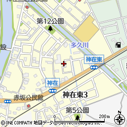 福岡県糸島市神在東2丁目3周辺の地図