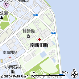 高知県高知市南新田町周辺の地図
