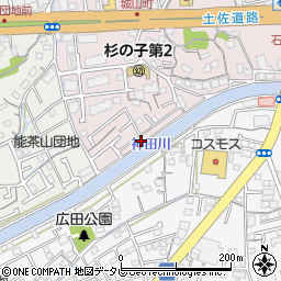 高知県高知市城山町170-6周辺の地図