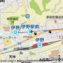 伊野駅前駅周辺の地図