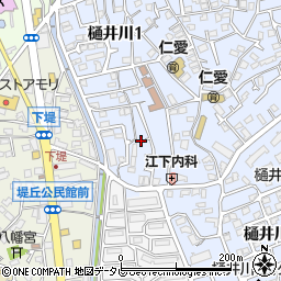 樋井川4号公園周辺の地図