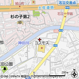 高知県高知市神田611周辺の地図