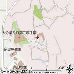 大分県社会福祉事業団糸口第二厚生園周辺の地図