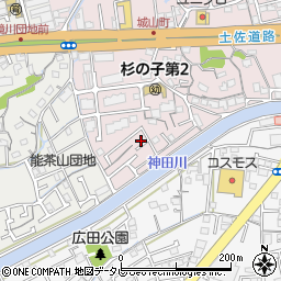 高知県高知市城山町173周辺の地図