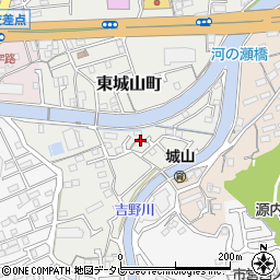 高知県高知市東城山町129周辺の地図