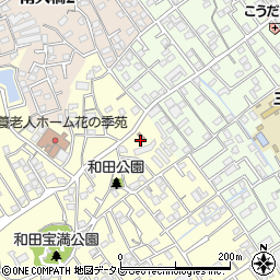 福岡和田簡易郵便局周辺の地図