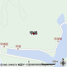 高知県安芸郡東洋町甲浦周辺の地図